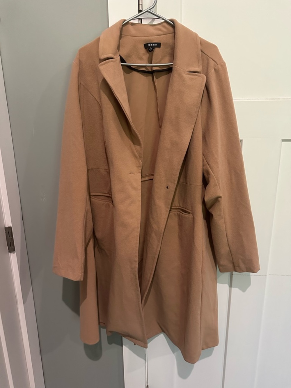 torrid Camel Trench Coat with Notched Lapel